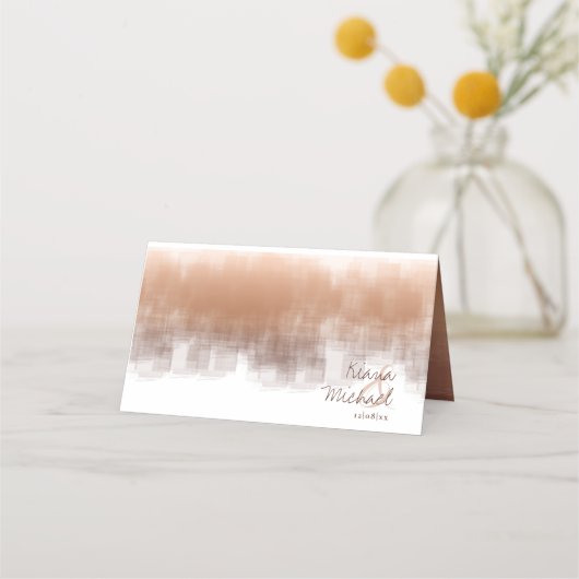 Waterverf reflecteert tabel lay-out ID774 Plaatskaartje (Achterkant)