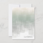 Waterverf Reflectie Vrijgezellenfeest Sage ID774 Kaart (Achterkant)