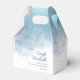 Waterverf Reflecties Bedankt Blauw2 ID774 Bedankdoosjes