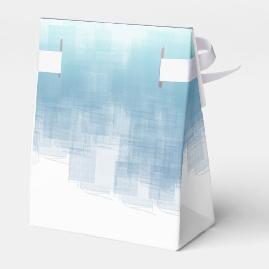 Waterverf Reflecties Bedankt Blauw ID774 Bedankdoosjes (Achterkant)