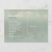 Waterverf Reflecties Bedankt Sage ID774 Briefkaart (Achterkant)