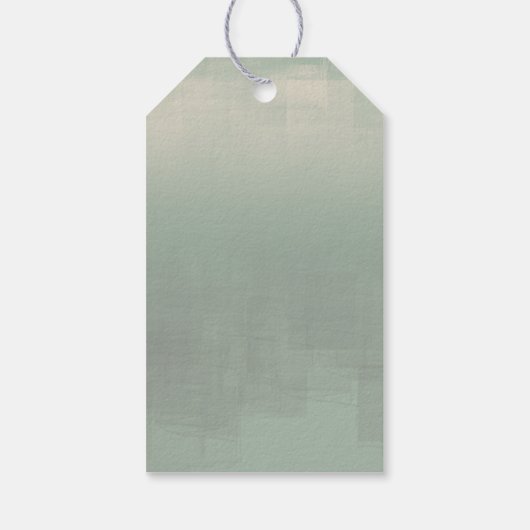 Waterverf Reflecties Bedankt Sage ID774 Cadeaulabel (Achterkant)