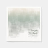 Waterverf Reflecties Bedankt Sage ID774 Servet (Voorkant)