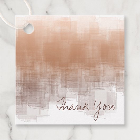 Waterverf Reflecties Dank je wel Clay ID774 Bedankjes Labels (Voorkant)