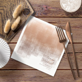 Waterverf Reflecties Dank je wel Clay ID774 Servet