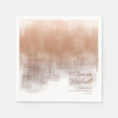 Waterverf Reflecties Dank je wel Clay ID774 Servet (Voorkant)