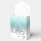 Waterverf Reflecties Dank u Blauwgroen ID774 Bedankdoosjes (Geopend)