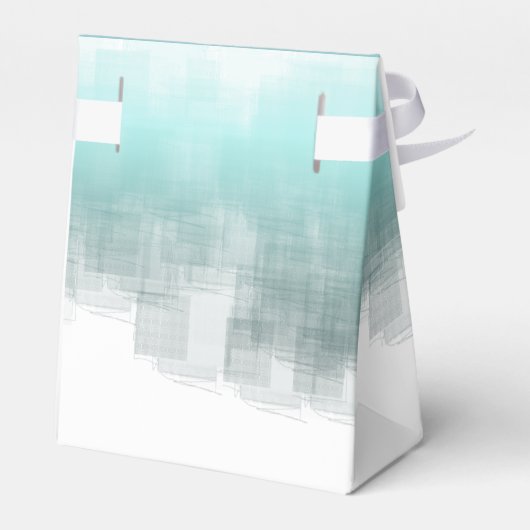 Waterverf Reflecties Dank u Blauwgroen ID774 Bedankdoosjes (Achterkant)