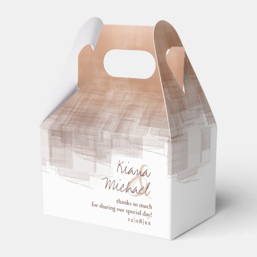 Waterverf Reflecties Dank u Clay V2 ID774 Bedankdoosjes (Voorkant Zijde)