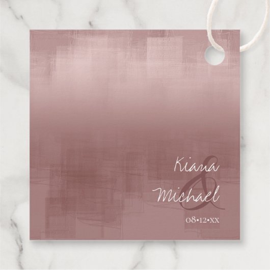 Waterverf Reflecties Dank u Kaneel ID774 Bedankjes Labels (Achterkant)