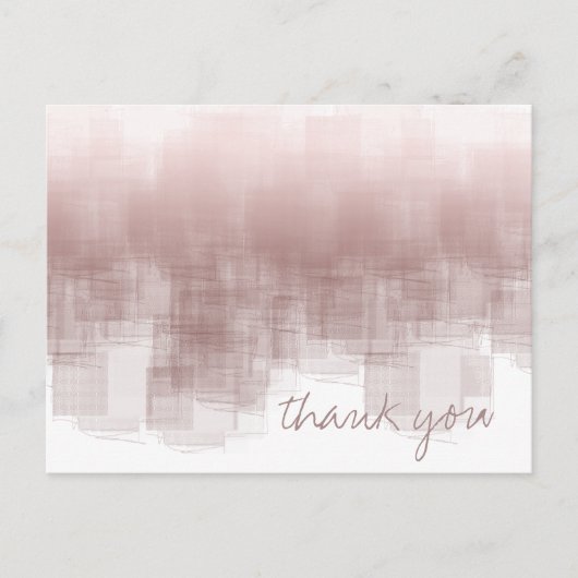 Waterverf Reflecties Dank u Kaneel ID774 Briefkaart (Voorkant)