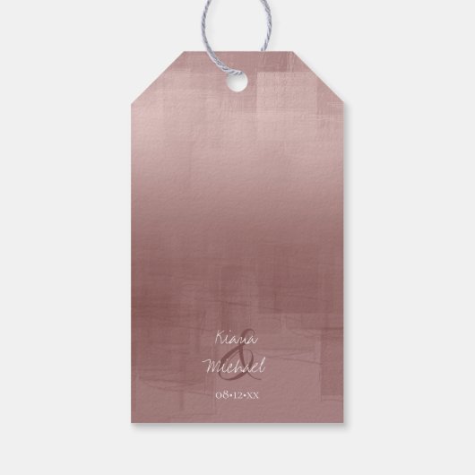 Waterverf Reflecties Dank u Kaneel ID774 Cadeaulabel (Achterkant)