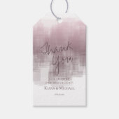 Waterverf Reflecties Dank u Mauve ID774 Cadeaulabel (Voorkant)