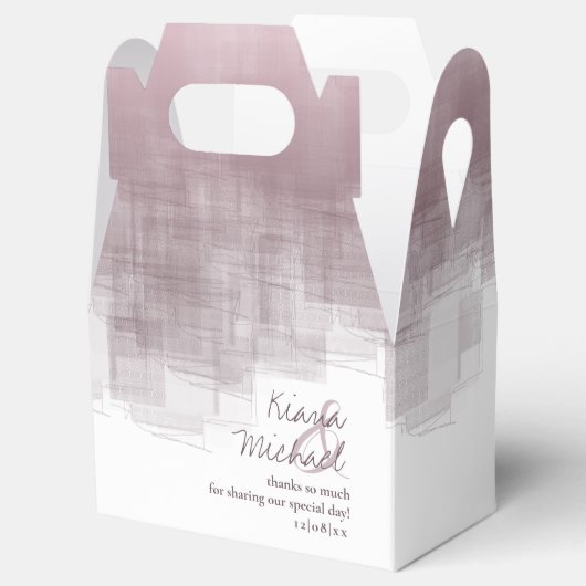 Waterverf Reflecties Dank u Mauve V2 ID774 Bedankdoosjes (Geopend)