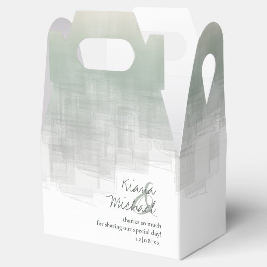 Waterverf Reflecties Dank u Sage V2 ID774 Bedankdoosjes (Geopend)