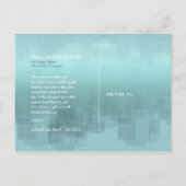 Waterverf Reflecties DankuwelTeal ID774 Briefkaart (Achterkant)