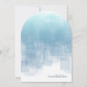 Waterverf Reflecties Dusty Blue Arch ID774 Kaart (Achterkant)