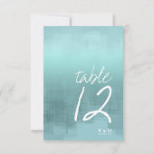 Waterverf Reflecties het Aantal Blauwgroen ID774 v Kaart (Achterkant)