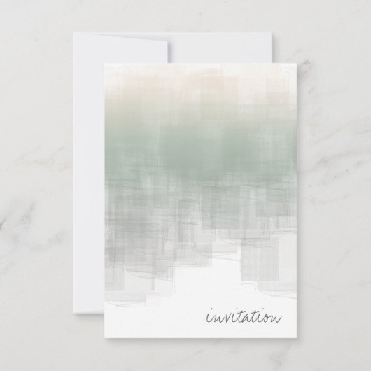 Waterverf Reflecties Rehearsal Sage ID774 Kaart (Achterkant)