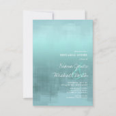 Waterverf Reflecties repetitief Blauwgroen ID774 Kaart (Voorkant)