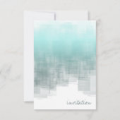 Waterverf Reflecties repetitief Blauwgroen ID774 Kaart (Achterkant)