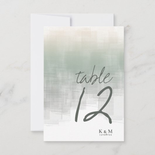 Waterverf Reflecties Tabelnummer Sage ID774 Kaart (Voorkant)