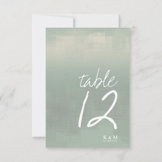 Waterverf Reflecties Tabelnummer Sage ID774 Kaart (Achterkant)