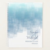 Waterverf reflecties Wedding Dusty Blue ID774 Planner (Voorkant)