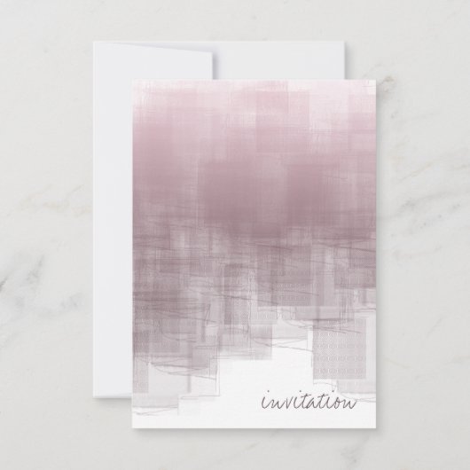 Waterverf Reflection Vrijgezellenfeest Mauve ID774 Kaart (Achterkant)