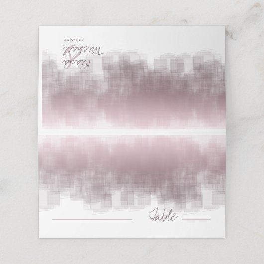 Waterverf Reflections Table Mauve ID774 Plaatskaartje (Buitenkant ongevouwen)