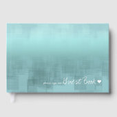 Waterverf Reflections Wedding Blauwgroen ID774 Gastenboek (Voorkant)