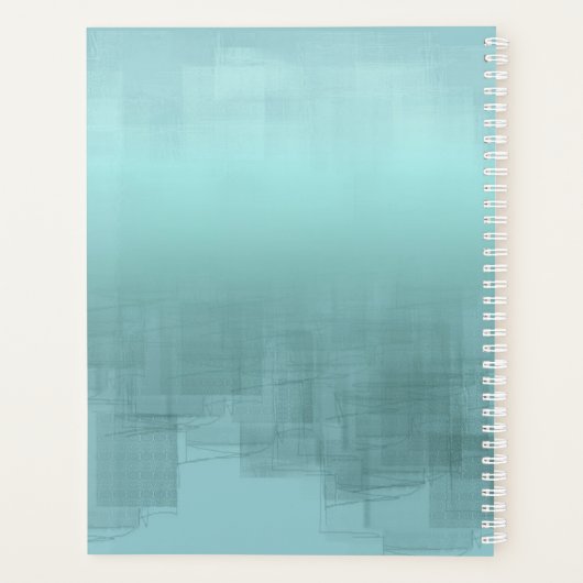 Waterverf Reflections Wedding Blauwgroen ID774 Planner (Achterkant)