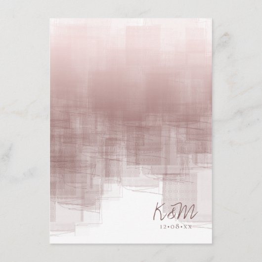 Waterverf Reflections Wedding Cinnamon Roos ID774 Menu (Achterkant)