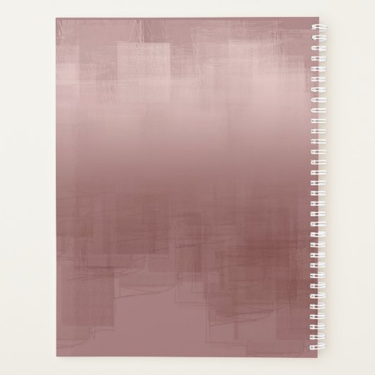 Waterverf Reflections Wedding Cinnamon Roos ID774 Planner (Achterkant)