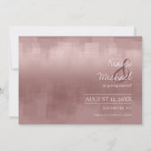 Waterverf Reflections Wedding Cinnamon Roos ID774 Save The Date (Achterkant)