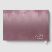 Waterverf Reflections Wedding Mauve ID774 Gastenboek (Achterkant)