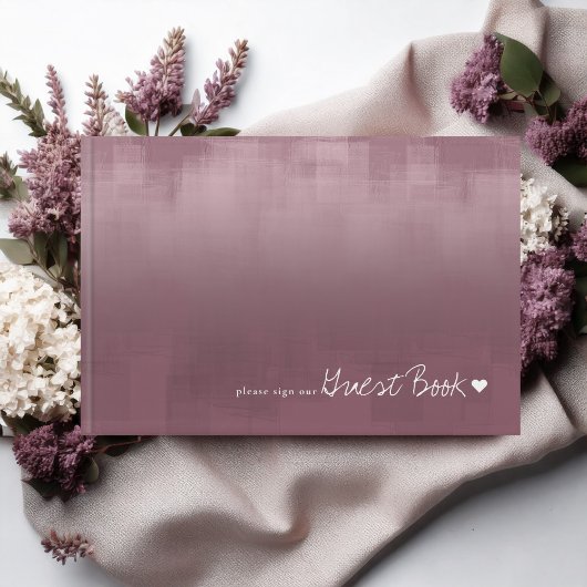 Waterverf Reflections Wedding Mauve ID774 Gastenboek