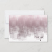Waterverf Reflections Wedding Mauve ID774 RSVP Kaartje (Voorkant)
