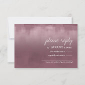 Waterverf Reflections Wedding Mauve ID774 RSVP Kaartje (Achterkant)