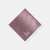 Waterverf Reflections Wedding Mauve ID774 Servet (Hoek)