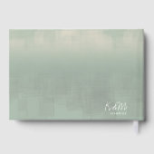 Waterverf Reflections Wedding Sage ID774 Gastenboek (Achterkant)