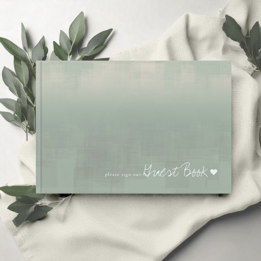 Waterverf Reflections Wedding Sage ID774 Gastenboek