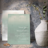 Waterverf Reflections Wedding Sage ID774 Kaart