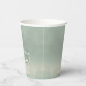 Waterverf Reflections Wedding Sage ID774 Papieren Bekers (Rechts)