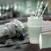 Waterverf Reflections Wedding Sage ID774 Papieren Bekers