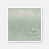 Waterverf Reflections Wedding Sage ID774 Servet (Voorkant)