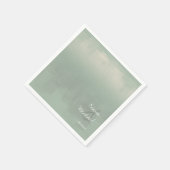 Waterverf Reflections Wedding Sage ID774 Servet (Hoek)