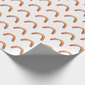 Waterverf regenbogen wit verpakkingspapier cadeaupapier (Hoek)
