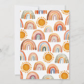Waterverf regenboog 2e verjaardag Inv. Kaart (Achterkant)