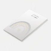 Waterverf regenboog Aangepaste leraar Post-it® Notes (Schuin)